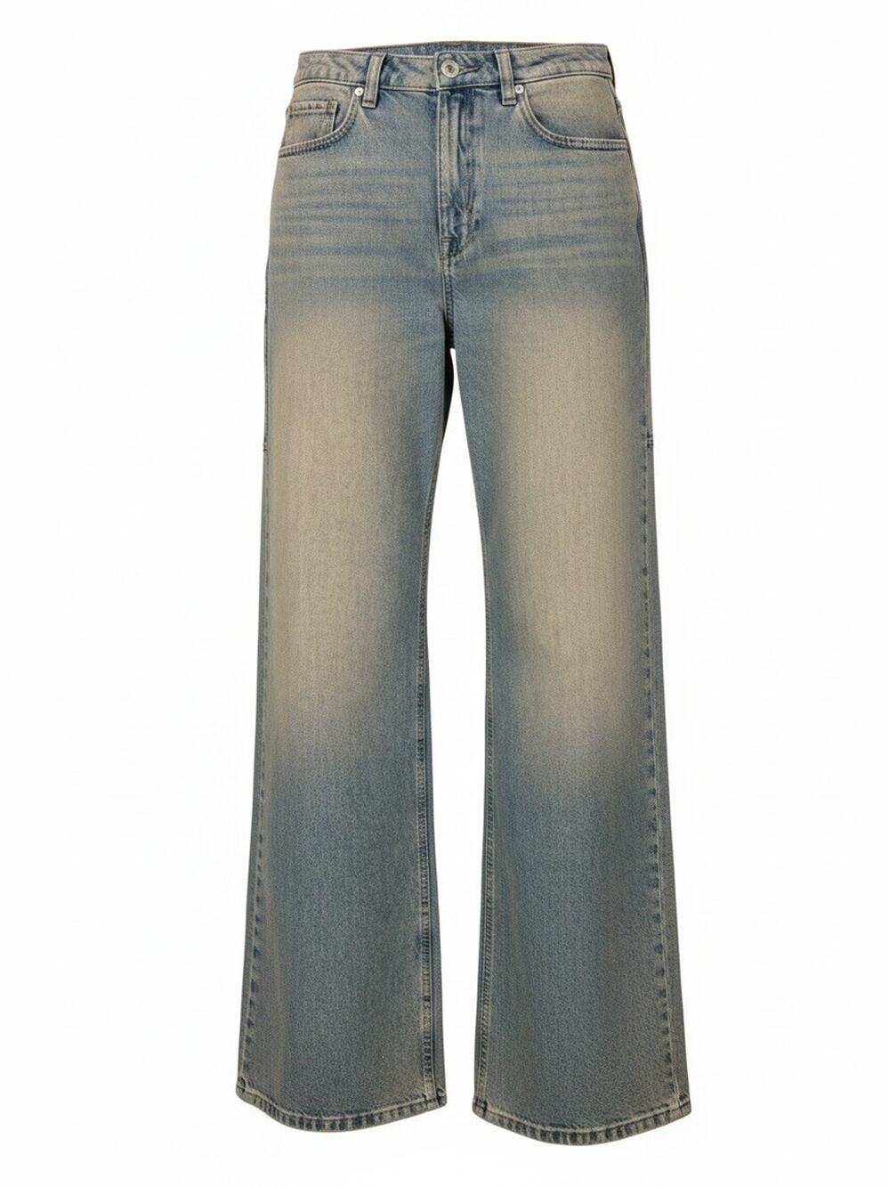 Free People We The Free Tinsley Baggy Jeans High Rise Wide Straight Leg Size 28